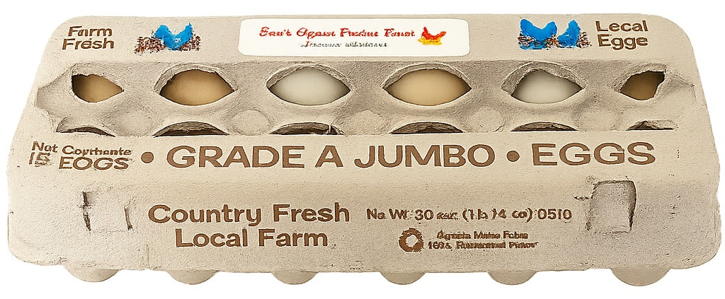 Limited Quantity – $1 First-Time Trial Pasture-Raised Eggs First come, first served. Pickup only.