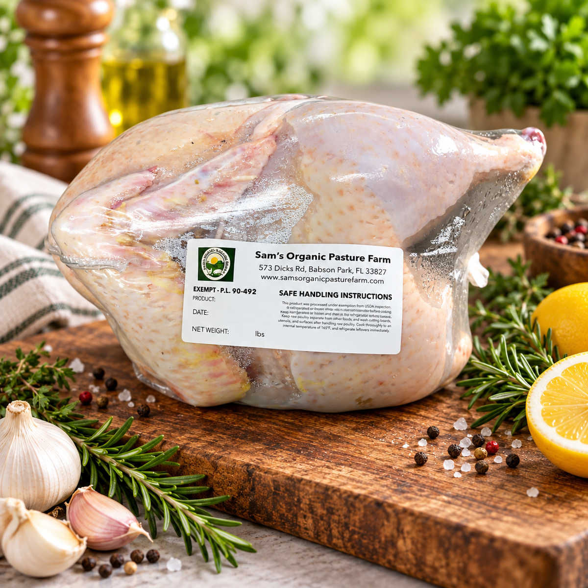 PRE-ORDER – Fresh Pasture-Raised Cornish Hen 1–2 lbs Each, Soy-Free & Corn-Free, Pickup Starting October 29