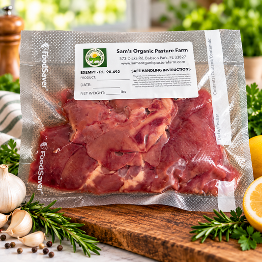 PRE-ORDER – Fresh Pasture-Raised Chicken Livers & Hearts, Approx. 0.5 lb per Package, Soy-Free & Corn-Free, Ready For Pickup